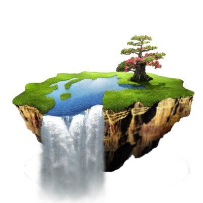 Cachoeira e abundância hídrica da região